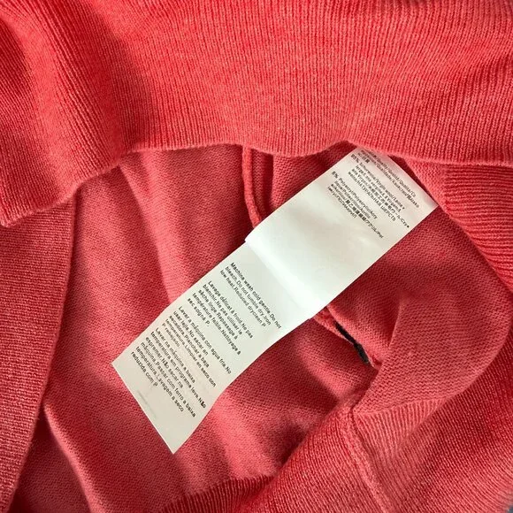 New Hugo Boss Sweater V Neck Pink Sweater